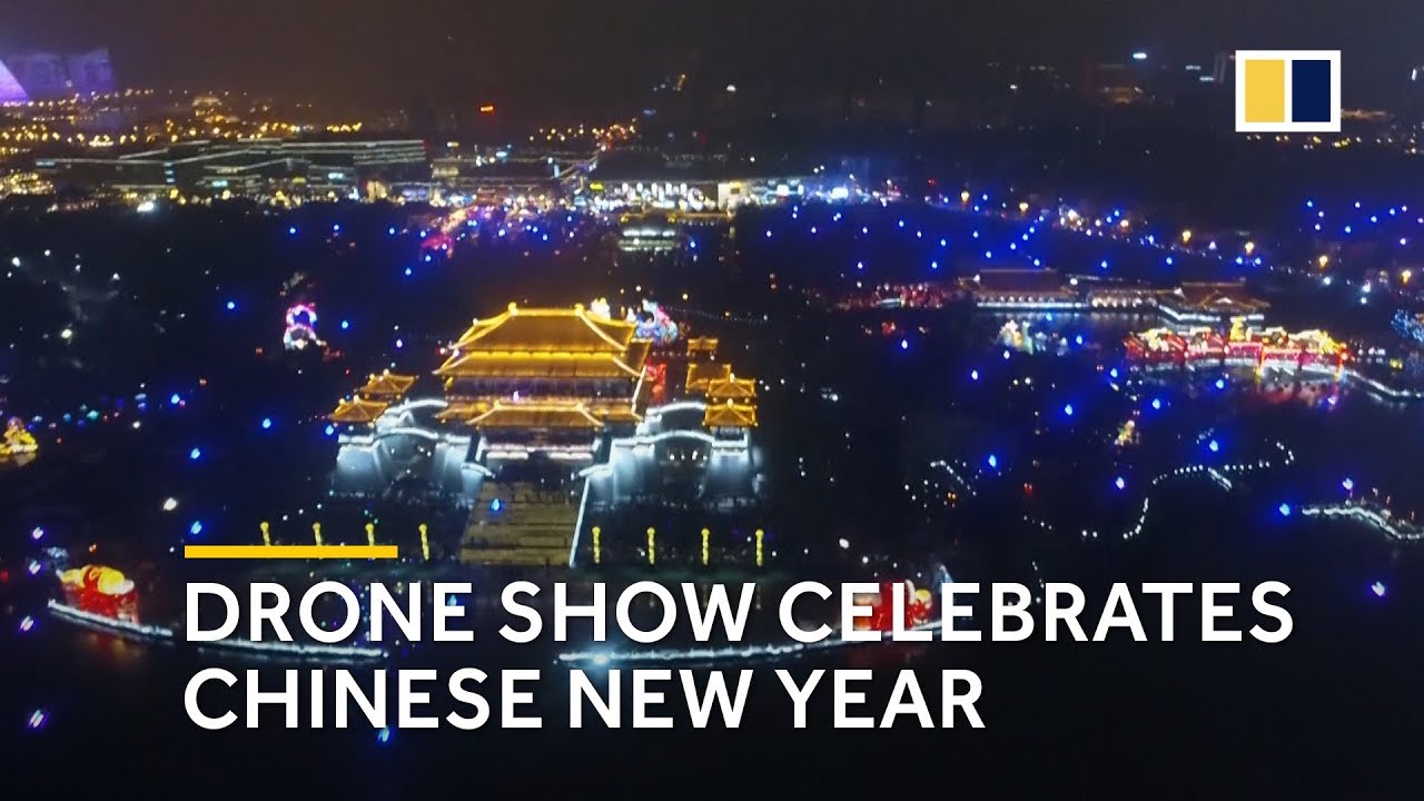 Chinese dragon drone show